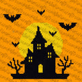 Haunted House Cross Stitch Pattern