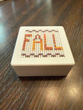 Cross Stitch Trinket Box Kit (Fall)
